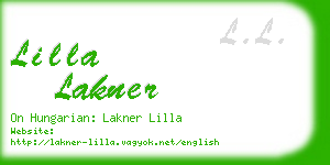 lilla lakner business card